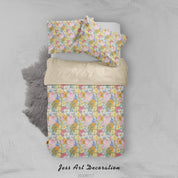3D Vintage Floral Quilt Cover Set Bedding Set Duvet Cover Pillowcases WJ 1535- Jess Art Decoration