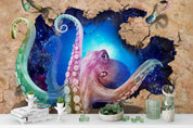 3D Sea Damage Squid Wall Mural Wallpaper 236- Jess Art Decoration