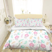 3D Cartoon Rabbit Balloon Quilt Cover Set Bedding Set Pillowcases 123- Jess Art Decoration