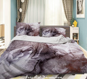 3D Abstract Grey Marble Quilt Cover Set Bedding Set Duvet Cover Pillowcases 309- Jess Art Decoration