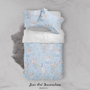 3D Cartoon Blue Baby Toy Quilt Cover Set Bedding Set Duvet Cover Pillowcases 9- Jess Art Decoration