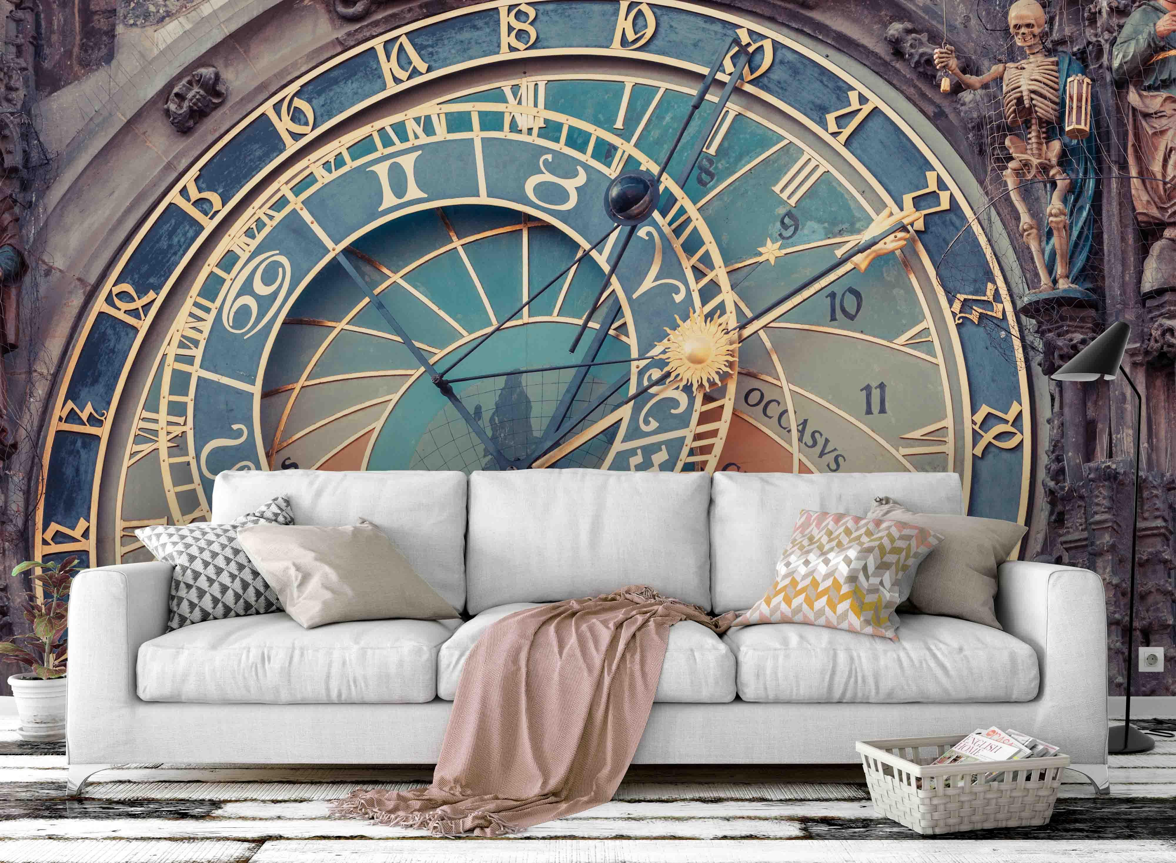 3D blue dial wall mural wallpaper 36- Jess Art Decoration