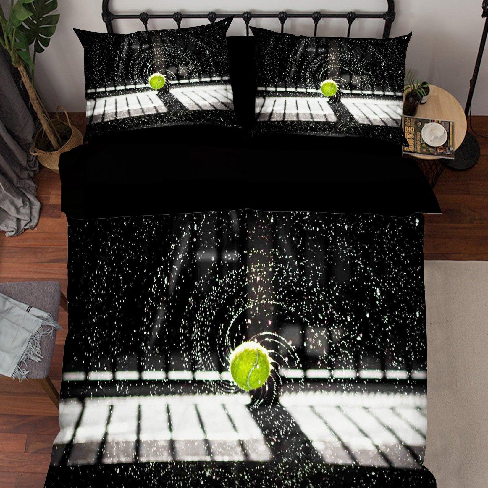 3D Abstract Tennis Quilt Cover Set Bedding Set Duvet Cover Pillowcases A122 LQH- Jess Art Decoration
