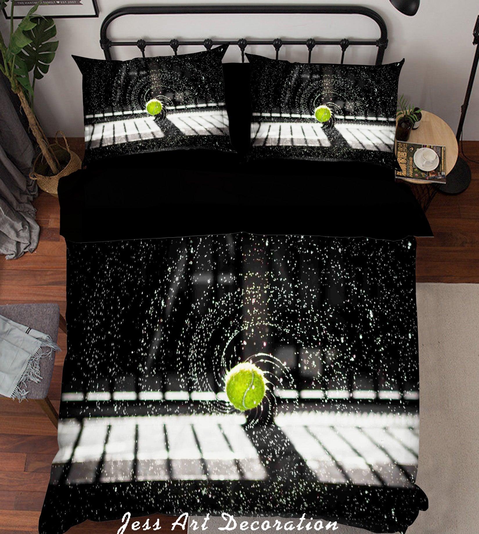 3D Abstract Tennis Quilt Cover Set Bedding Set Duvet Cover Pillowcases A122 LQH- Jess Art Decoration