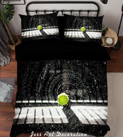 3D Abstract Tennis Quilt Cover Set Bedding Set Duvet Cover Pillowcases A122 LQH- Jess Art Decoration
