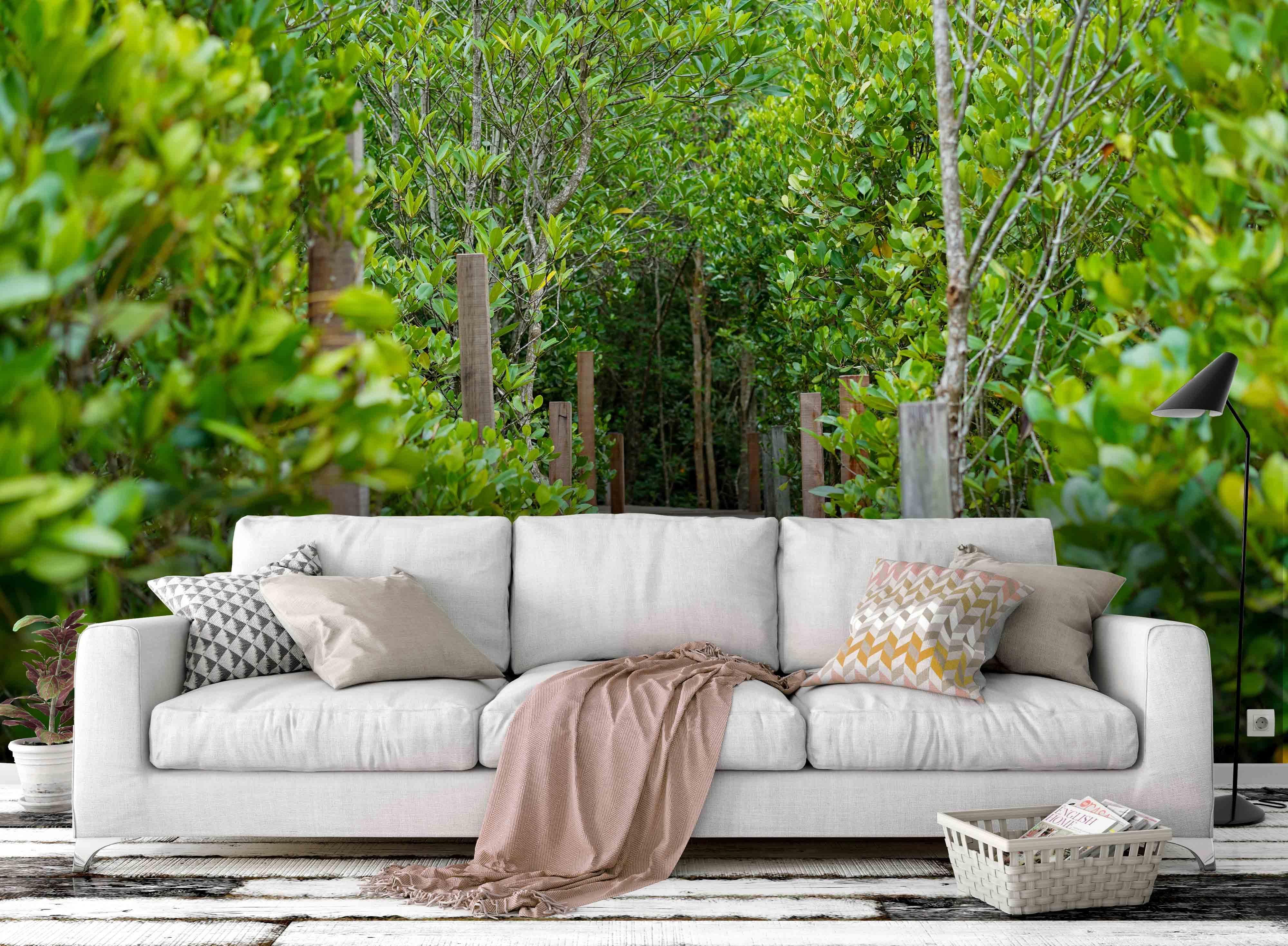 3D Wooden Walkway Forest Wall Mural Wallpaper 84- Jess Art Decoration