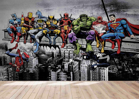 Venom Spiderman Wall Sticker Kids Room Superhero Graffiti 3d Detachable  Wallpaper | Fruugo TR