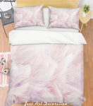 3D Light Pink Feathers Quilt Cover Set Bedding Set Pillowcases 21- Jess Art Decoration
