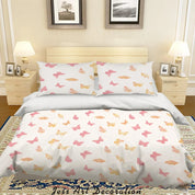 3D Cartoon Animal Butterfly Pattern Quilt Cover Set Bedding Set Duvet Cover Pillowcases WJ 6514- Jess Art Decoration