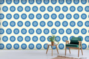 3D Oriental Japanese Style Blue Floral Wall Mural Wallpaper LQH 273- Jess Art Decoration