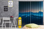 3D Landscape Mountain Snow Wood Stars Curtains and Drapes GD 4587- Jess Art Decoration