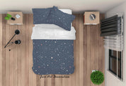 3D Space Glowing Star Quilt Cover Set Bedding Set Duvet Cover Pillowcases LXL 62- Jess Art Decoration