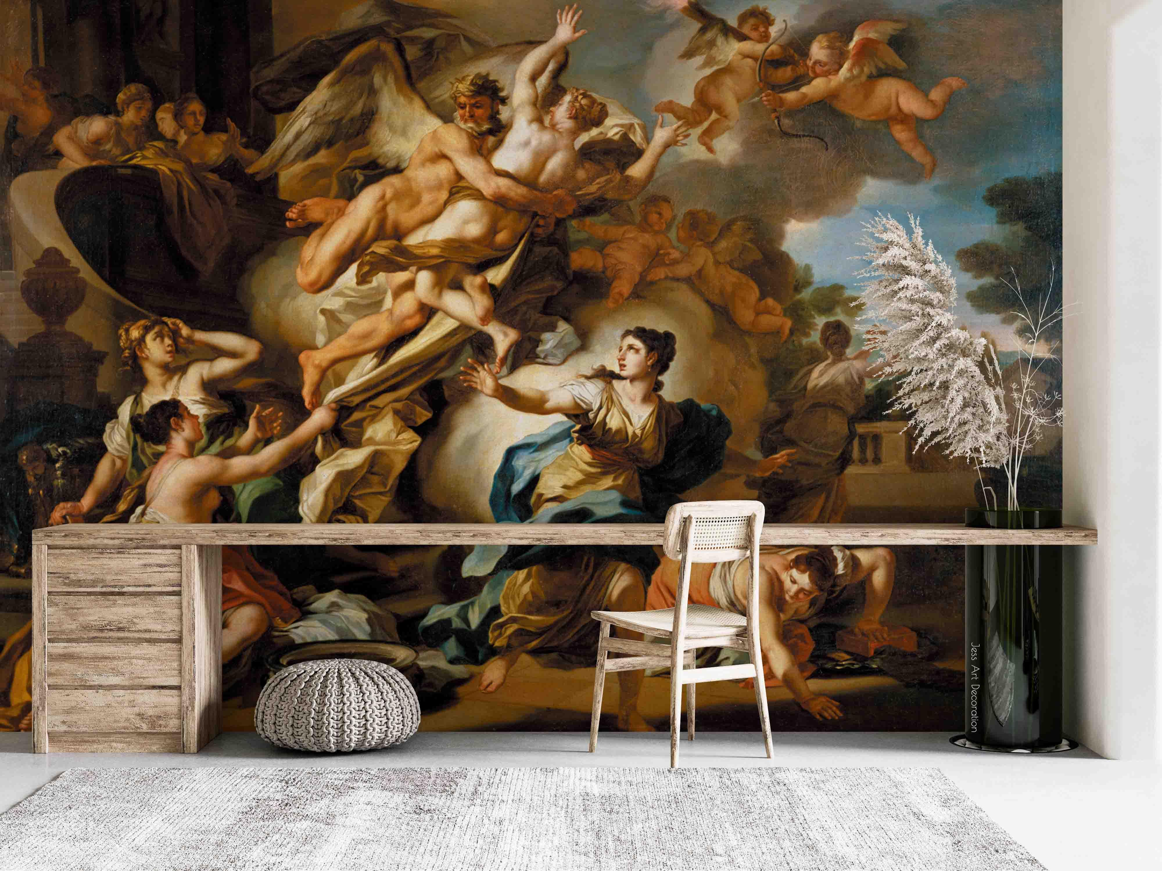 3D Europe Religion Mythology Oil Painting Wall Mural Wallpaper GD 2592- Jess Art Decoration