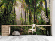 3D Forest Sunbeam Plant Leaf Wall Mural Wallpaper GD 2733- Jess Art Decoration