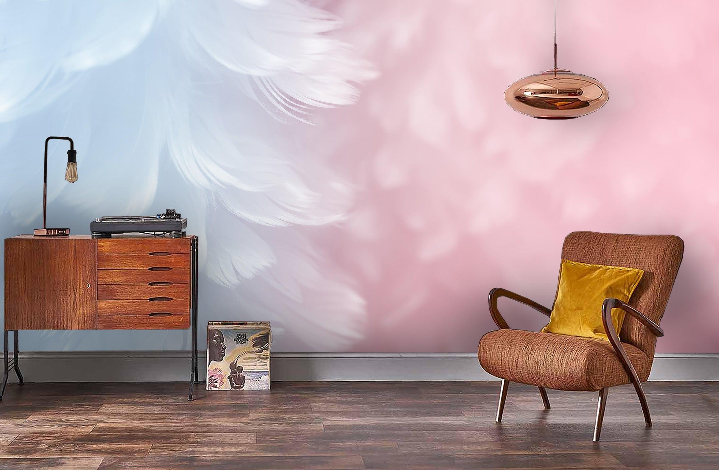 3D White Feather Wall Mural Wallpaper 71- Jess Art Decoration