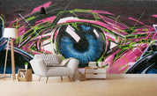 3D Eye Graffiti Wall Mural Wallpaper sww 199- Jess Art Decoration