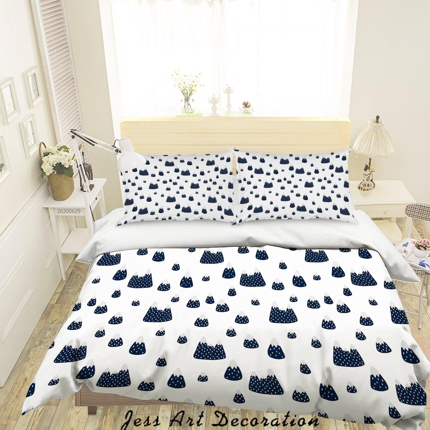 3D White Mountain Quilt Cover Set Bedding Set Duvet Cover Pillowcases SF62- Jess Art Decoration