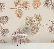 3D Brown Pine Nut Wall Mural Wallpaper 10- Jess Art Decoration