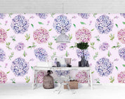 3D Hydrangea Flowers Wall Mural Wallpaper SF 81- Jess Art Decoration