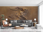 3D Relief Angel Wings Female Wall Mural Wallpaper GD 3817- Jess Art Decoration