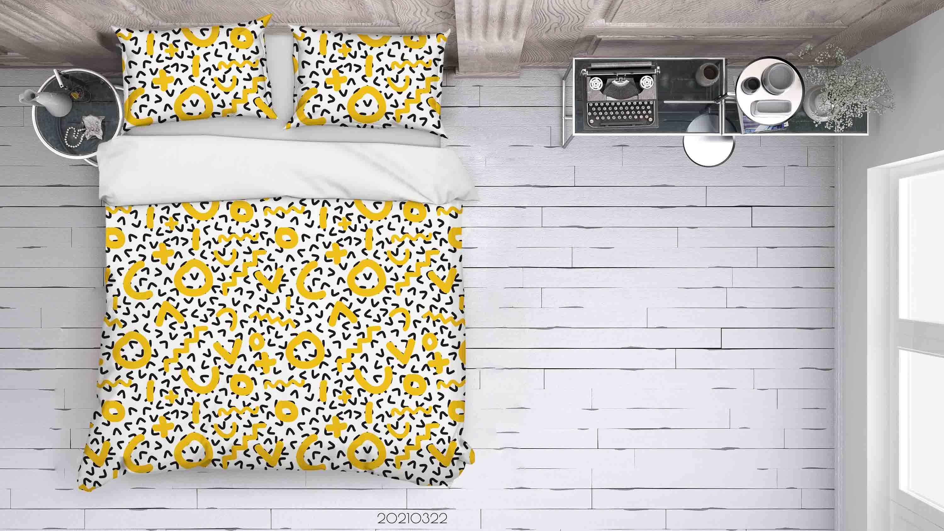 3D Abstract Geometric Pattern Quilt Cover Set Bedding Set Duvet Cover Pillowcases 20 LQH- Jess Art Decoration