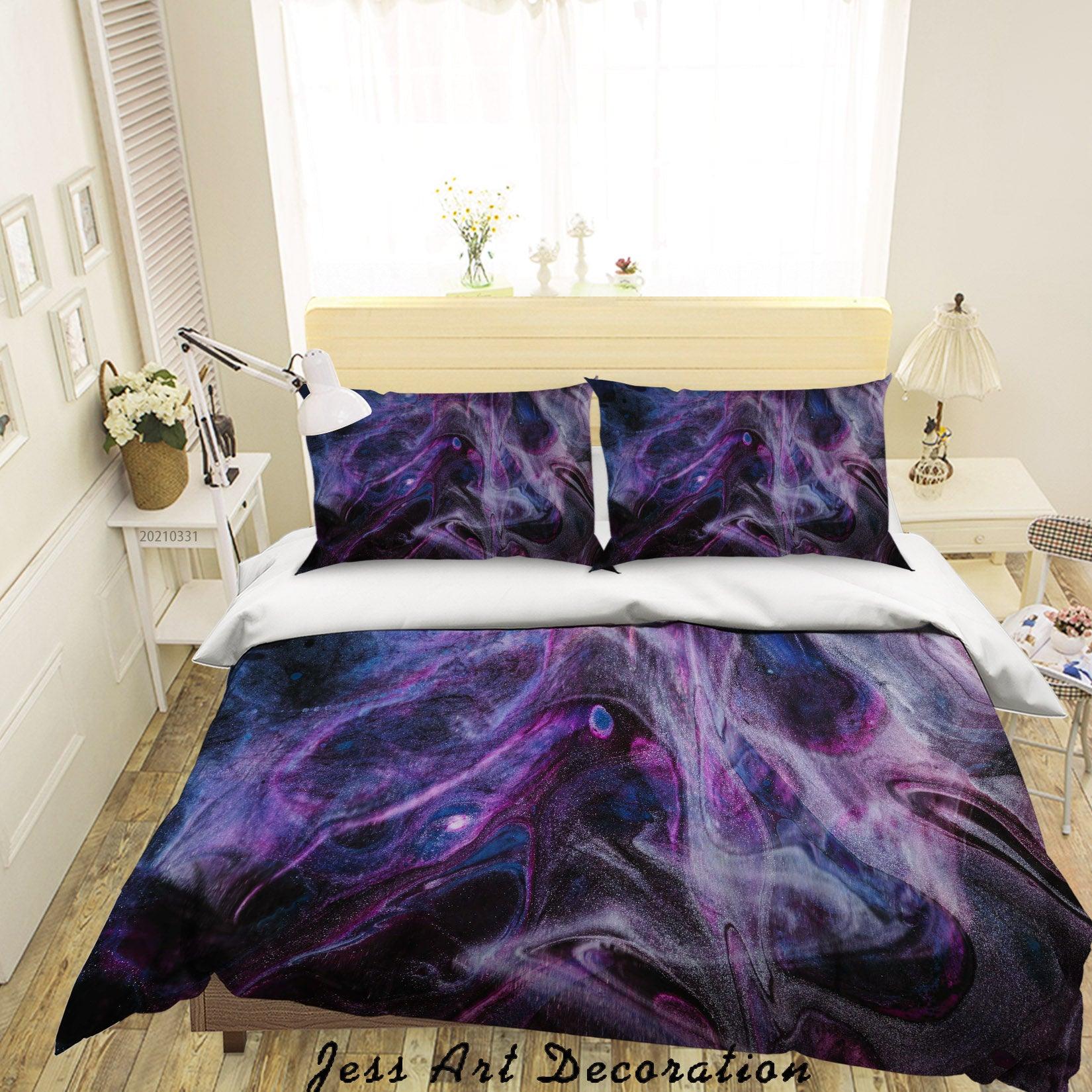 3D Abstract Marble Texture Quilt Cover Set Bedding Set Duvet Cover Pillowcases 267- Jess Art Decoration