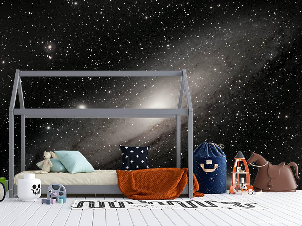 3D Black Space Galaxy Wall Mural Wallpaper LQH 100- Jess Art Decoration