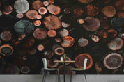 3D Wooden Stump Wall Mural Wallpaper SWW3915- Jess Art Decoration