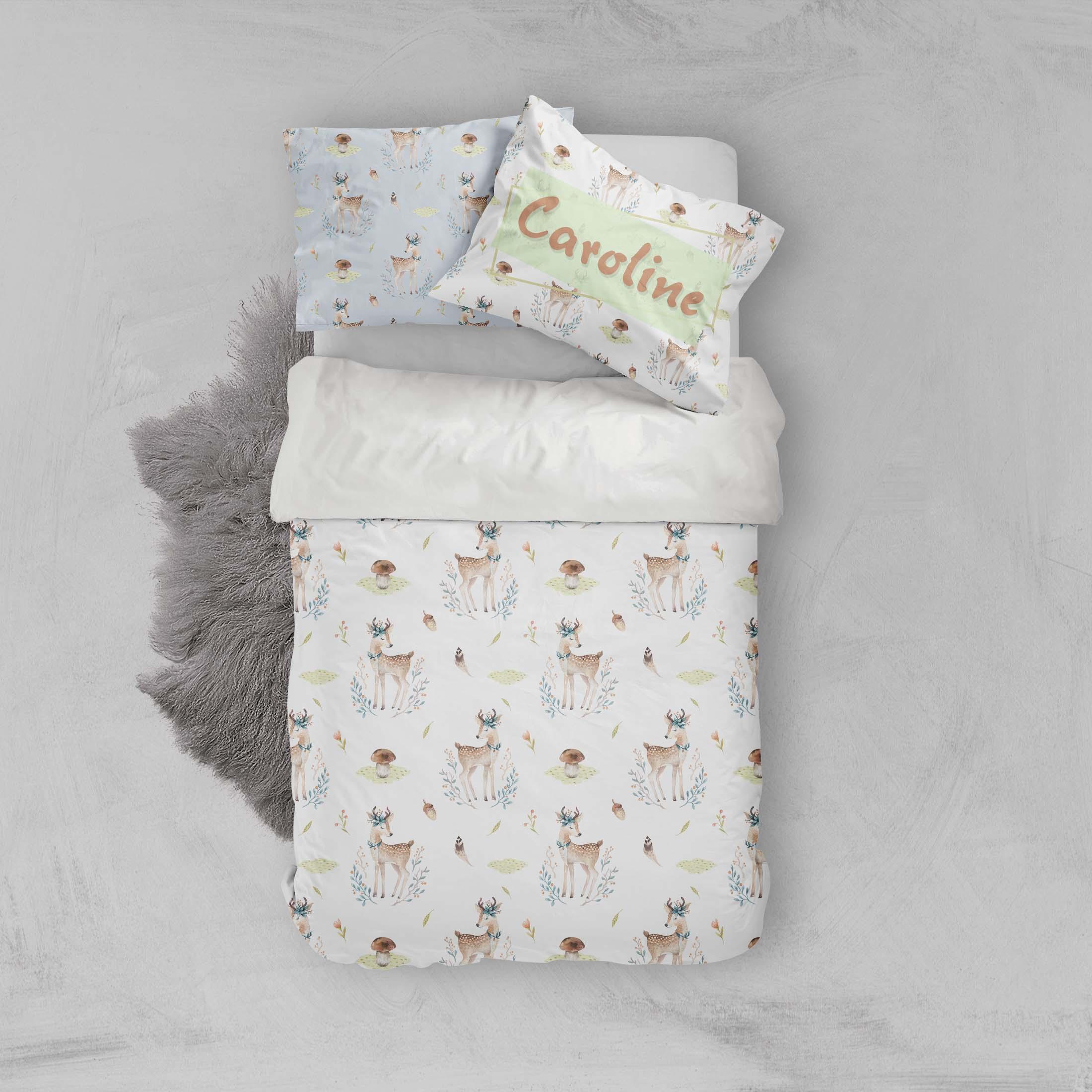 3D Sika Mushroom Quilt Cover Set Bedding Set Pillowcases 66- Jess Art Decoration