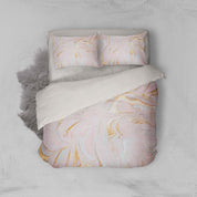 3D Pink Watercolor Quilt Cover Set Bedding Set Pillowcases 102- Jess Art Decoration