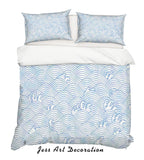 3D Abstract Waves Quilt Cover Set Bedding Set Pillowcases 44- Jess Art Decoration