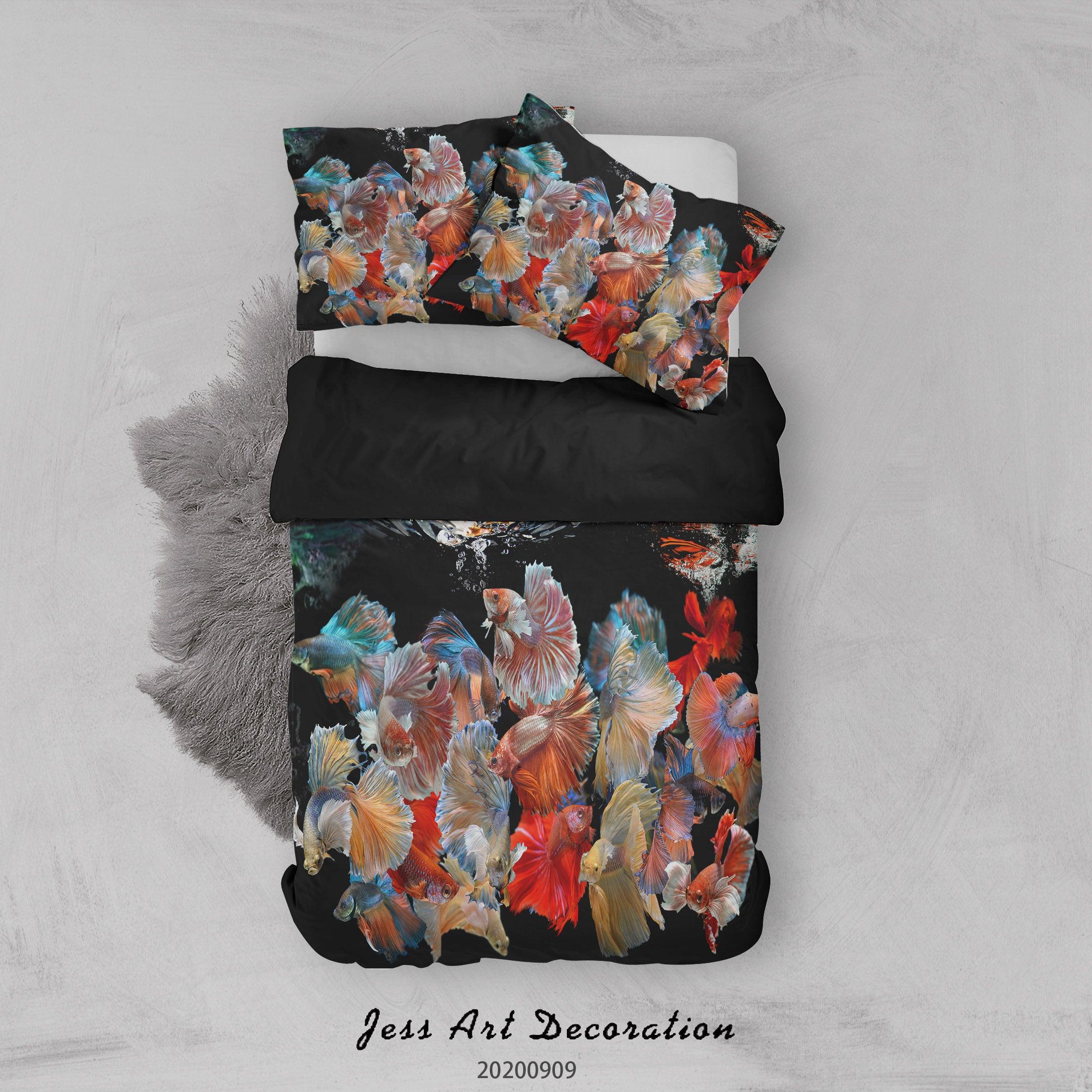 3D Watercolour Pattern Colourful Butterfly Quilt Cover Set Bedding Set Duvet Cover Pillowcases WJ 6001- Jess Art Decoration