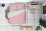 3D Pink Wave Clouds Quilt Cover Set Bedding Set Duvet Cover Pillowcases SF84- Jess Art Decoration