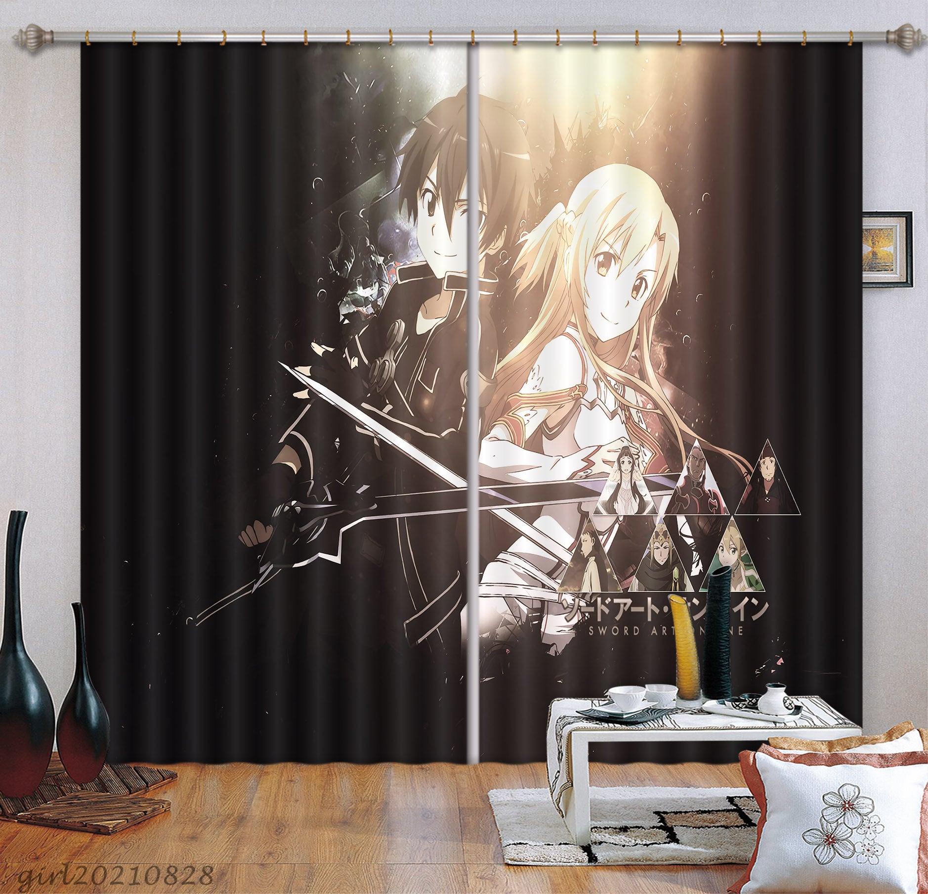 3D Anime Characters Curtains and Drapes LQH 94 – Jessartdecoration