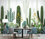 3D Modern Tall Cactus Floral Wall Murals 203- Jess Art Decoration