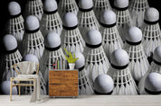 3D Badminton Shuttlecock Wall Mural Wallpaper SF111- Jess Art Decoration