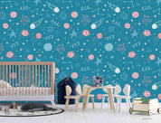 3D Blue Space Star Track Planet Sun Earth Wall Mural Wallpaper LXL- Jess Art Decoration
