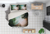 3D Beach Boat Nature Landscape Quilt Cover Set Bedding Set Duvet Cover Pillowcases 40- Jess Art Decoration