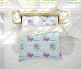 3D Blue Pirate Bear Sailboat Skull Quilt Cover Set Bedding Set Pillowcases 35- Jess Art Decoration