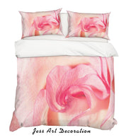 3D Pink Flower Quilt Cover Set Bedding Set Pillowcases 69- Jess Art Decoration