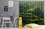 3D Landscape Mountain Green Vegetation Curtains and Drapes GD 4198- Jess Art Decoration