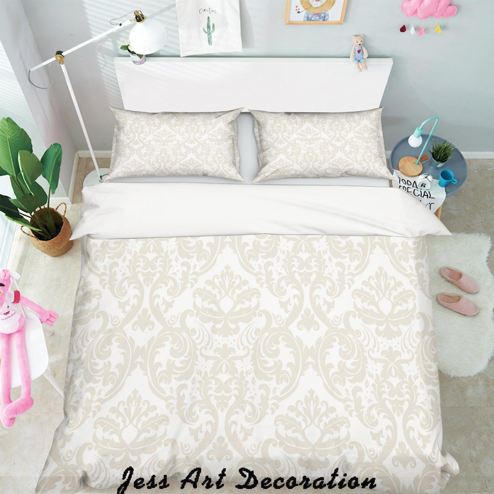 3D White Plates Pattern Quilt Cover Set Bedding Set Pillowcases 328- Jess Art Decoration