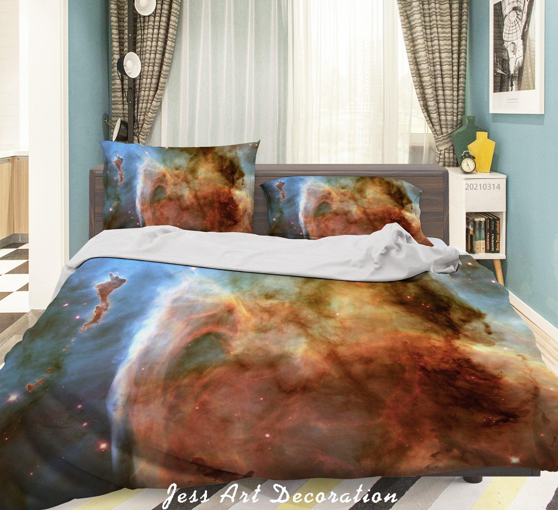 3D Abstract Colored Space Quilt Cover Set Bedding Set Duvet Cover Pillowcases 176- Jess Art Decoration