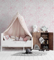 3D Watercolor Pink Floral Wall Mural Wallpaper LQH 7- Jess Art Decoration
