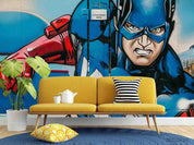 3D Hand-painted Graffiti Marvel Avengers Wall Mural Wallpaper SWW1837- Jess Art Decoration