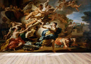 3D Classical Angel Wall classical angel religious painting wall mural wallpaper for dining room - view 4