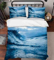 3D Sea Wave Landscape Quilt Cover Set Bedding Set Duvet Cover Pillowcases 94- Jess Art Decoration