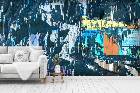 3D Abstract Blue Building Graffiti Wall Mural Wallpaper 34- Jess Art Decoration