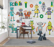 3D Cartoon Robot Screw Gear Wall Mural Wallpaper GD 2818- Jess Art Decoration