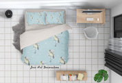 3D Crane Pattern Quilt Cover Set Bedding Set Pillowcases 105- Jess Art Decoration